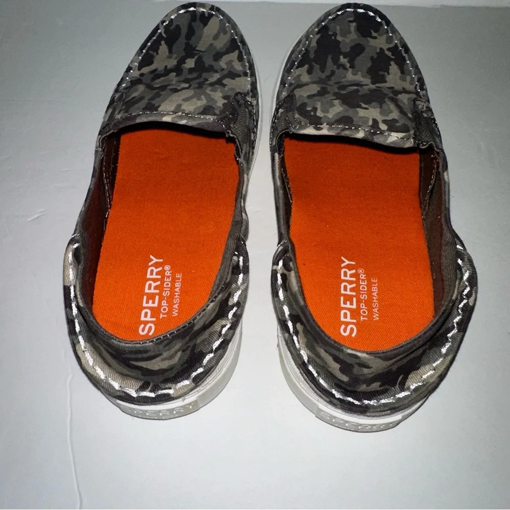 Sperry Camouflage Top Sider Salty Unisex flat shoes size 5 Big Kids 🆕 no box